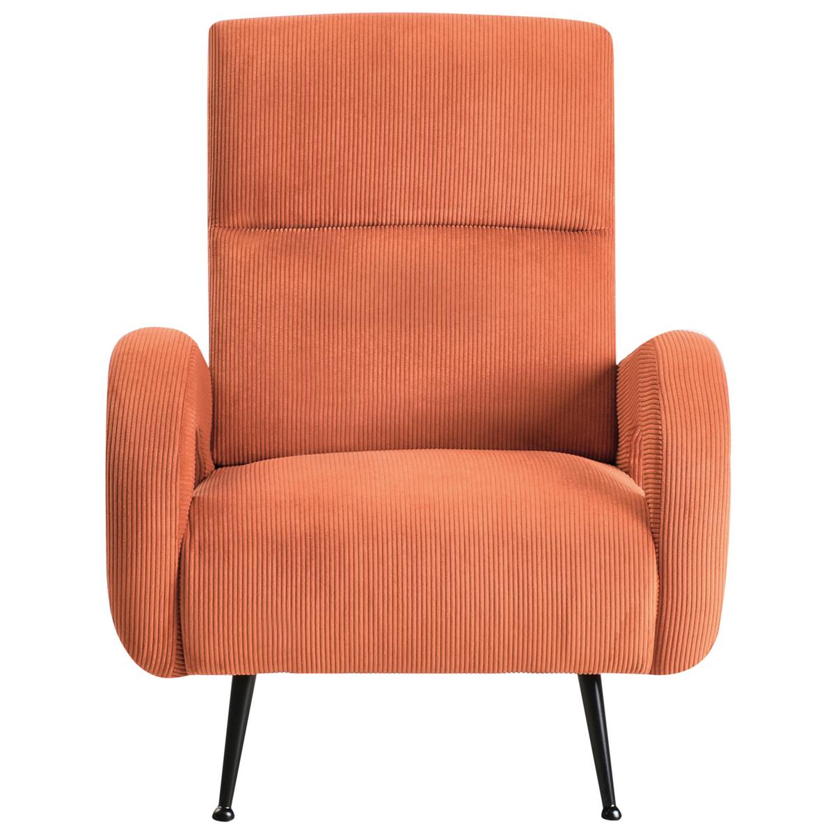 SESSEL Taupe Svalov - Orange, Textil (77/93/75cm) - Beliani