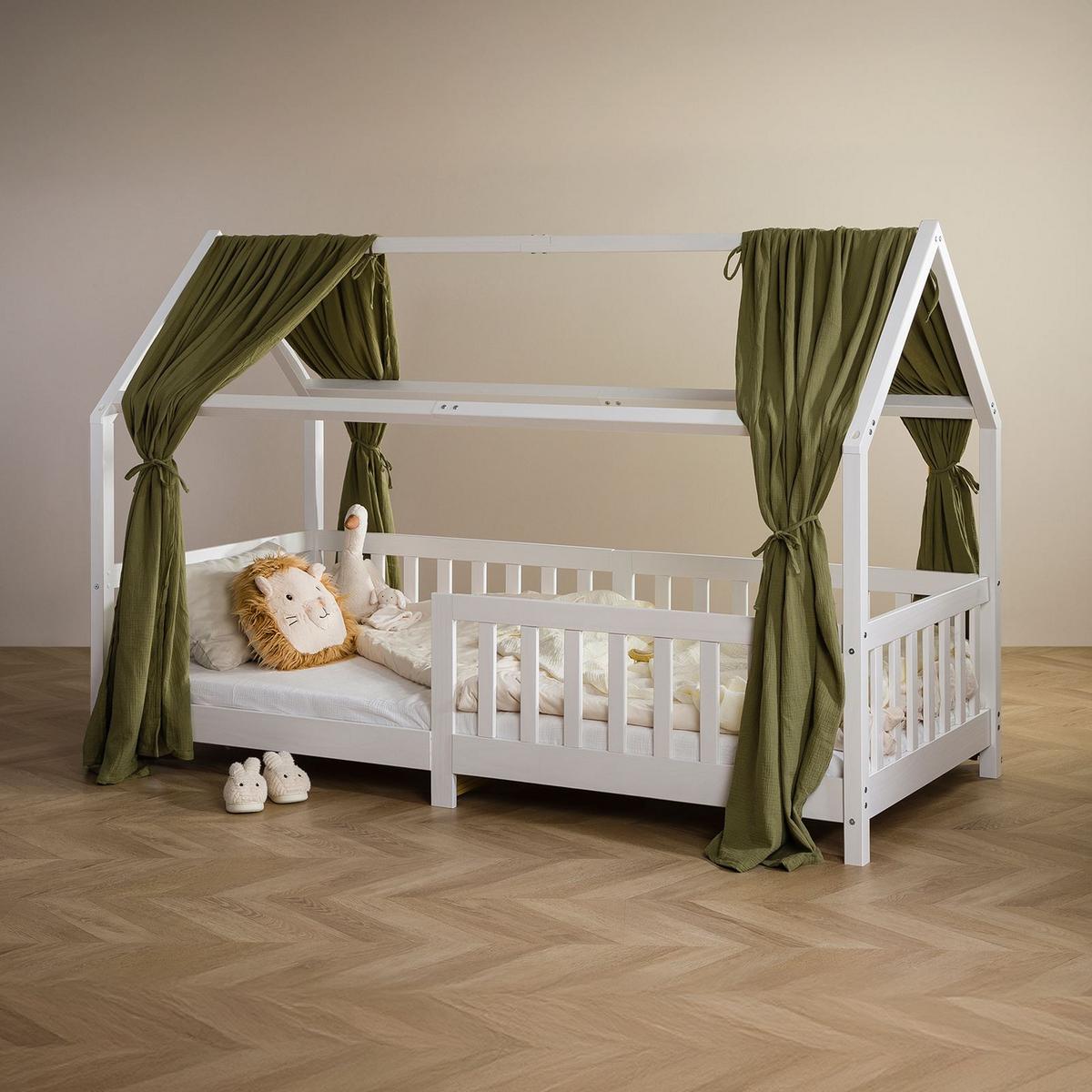 HAUSBETT-HIMMEL NENA - Grün, Textil - IDIMEX