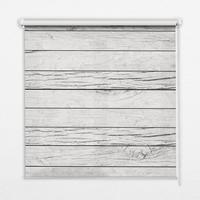 INNENROLLO - Fensterrollo - Rollo - 90x140 cm - Graue Bretter - Grau, Kunststoff (90/140/0.5cm) - TULUP