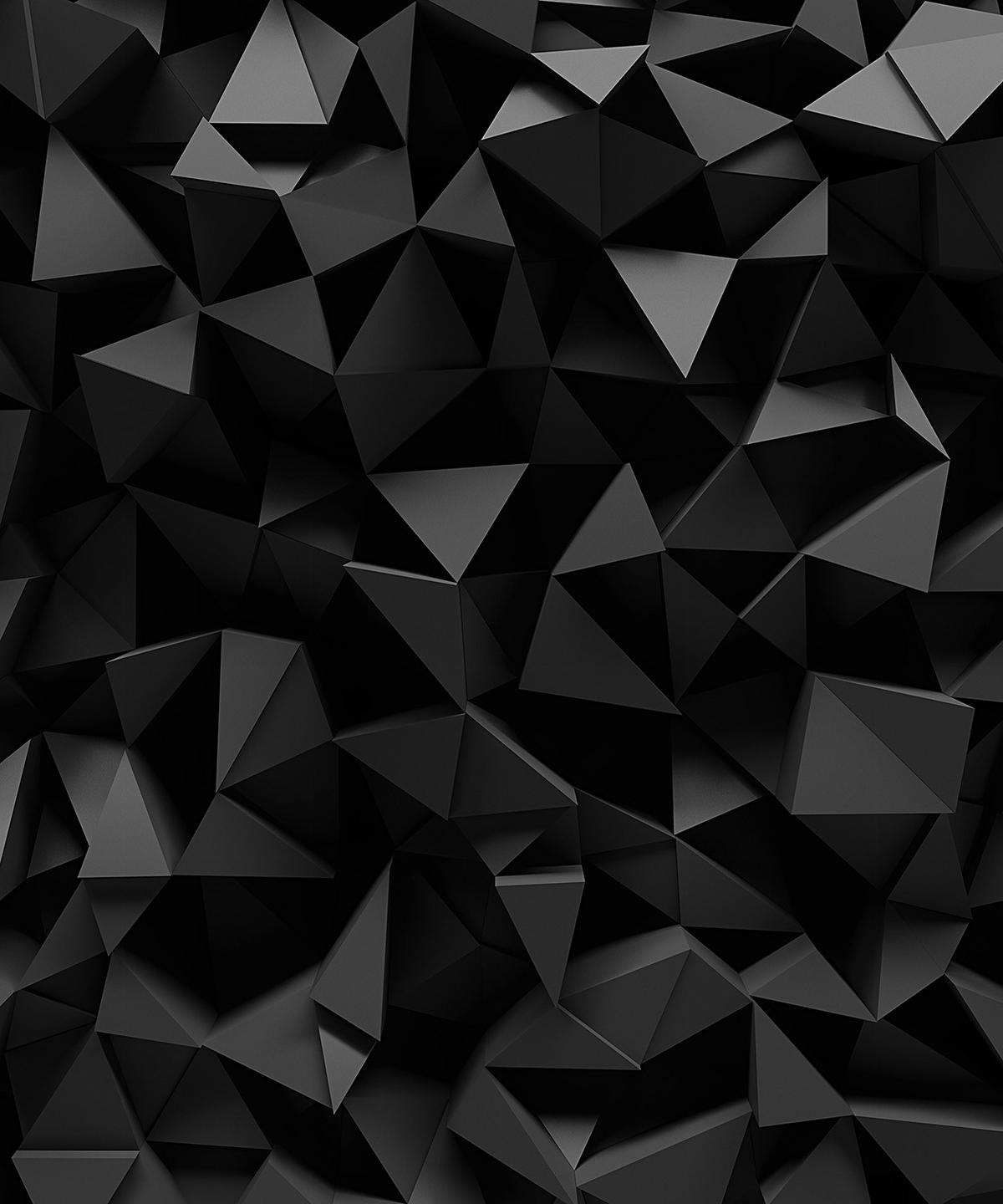 VERDUNKELUNGSROLLO 150x180 cm Schwarzes Origami - Schwarz, Textil (150/180cm) - TULUP