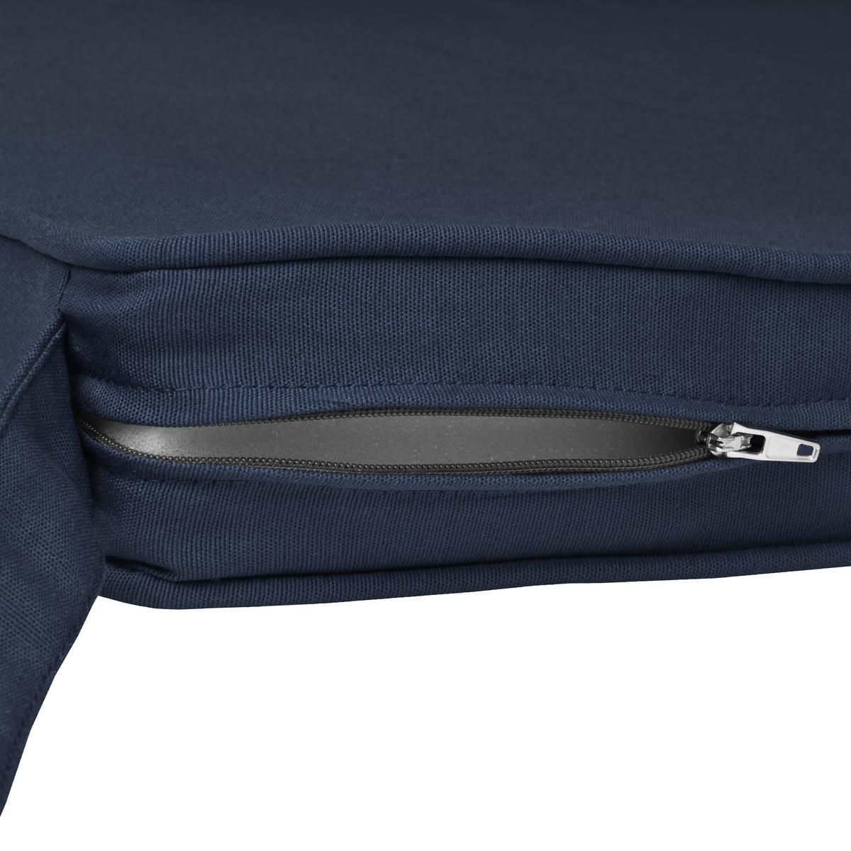 STUHLKISSEN Loft SK 45x40x5cm Dunkelblau (8tlg) - Dunkelblau, Textil (45/40/40cm) - Beautissu 