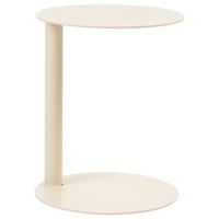 OUTDOOR-BEISTELLTISCH 40/40/Metall Beige Venturina - Beige, Metall (40/40/50cm) - Beliani