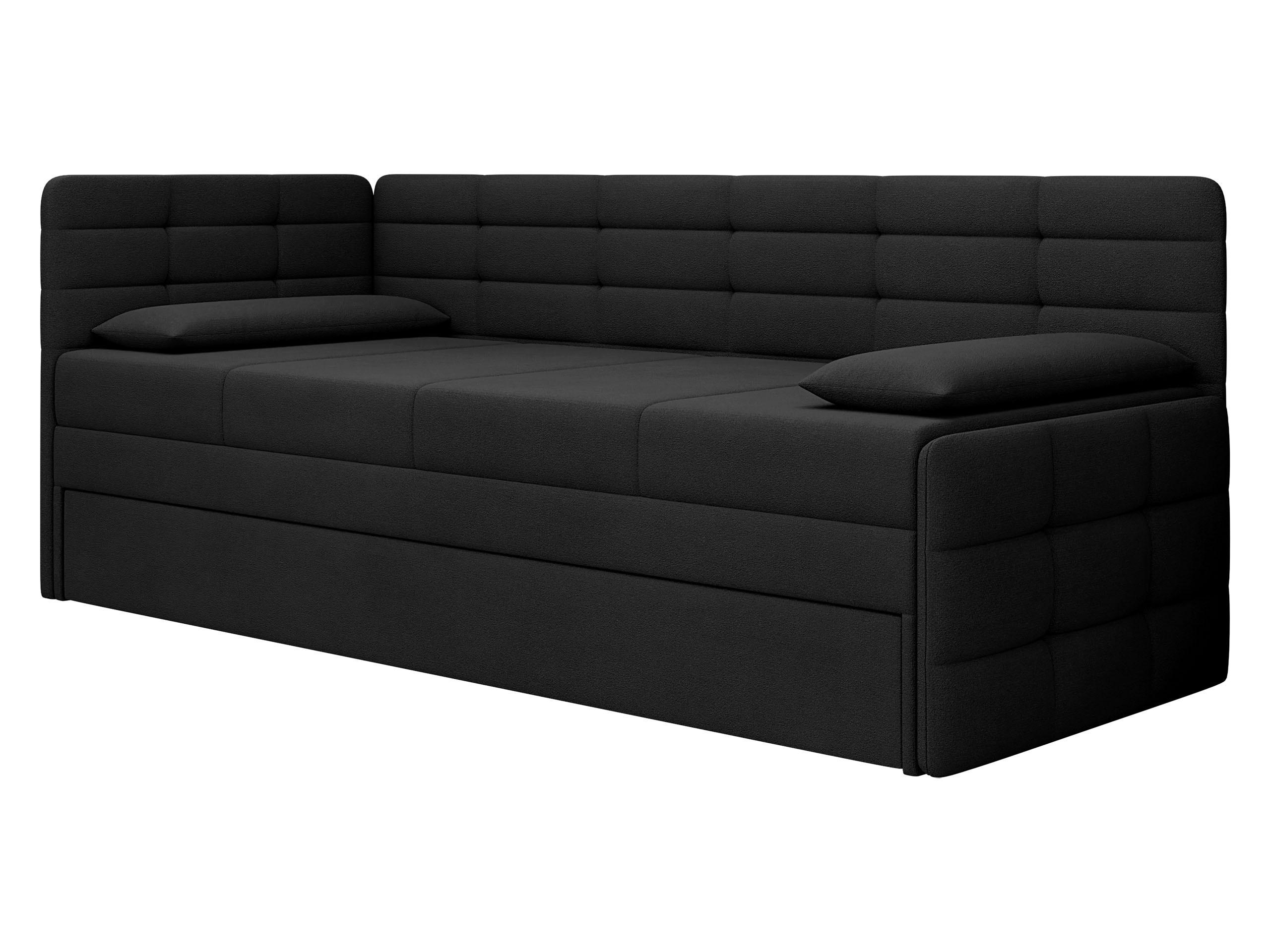 JUGENDBETT Sand - Schwarz, Holz/Kunststoff (162/189cm) - MIRJAN24
