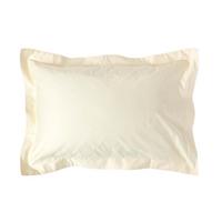 KISSENBEZUG Stehsaum Premium, Ägyptische Baumwolle, Fadendichte 1000 - Creme, Textil (48/74cm) - Homescapes