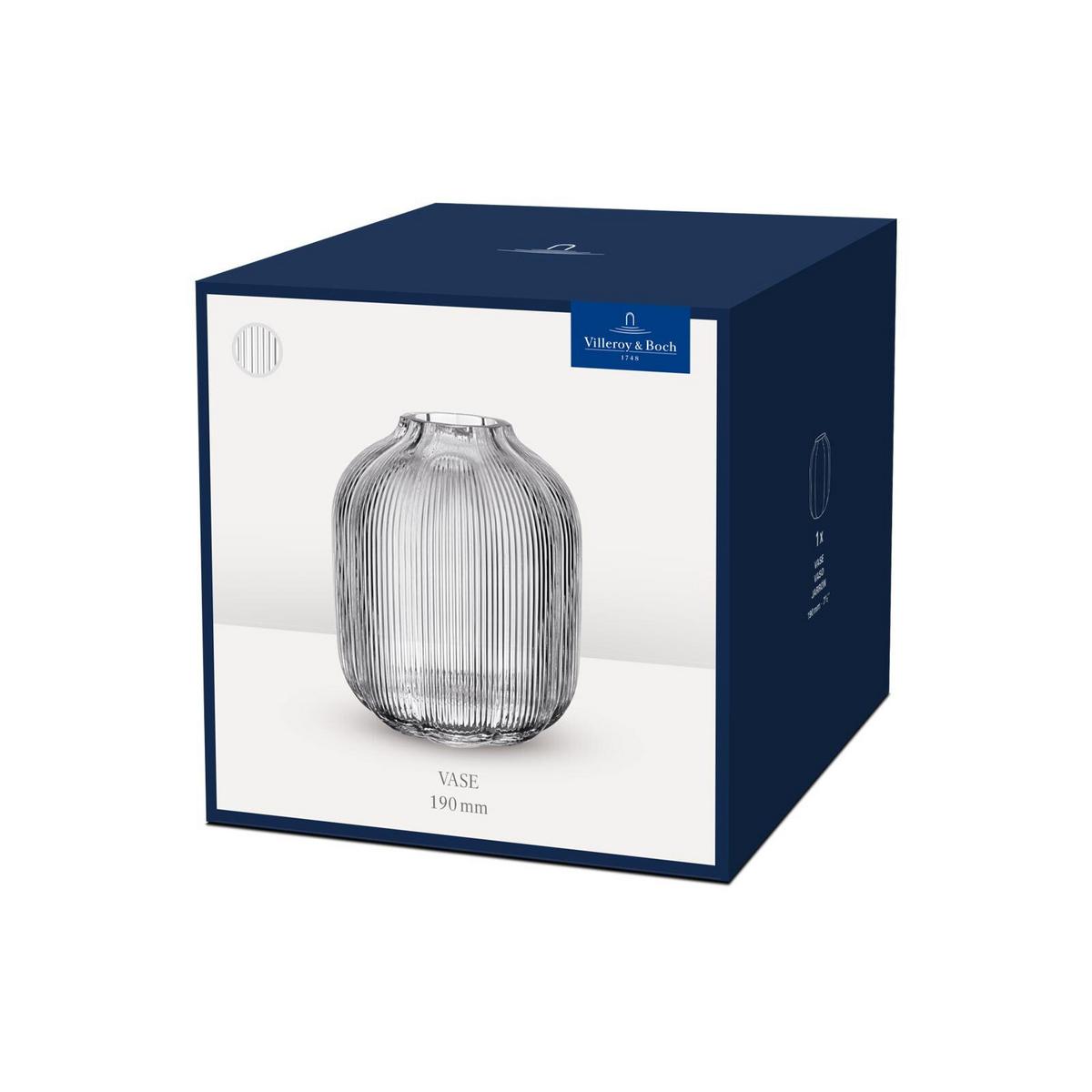 VASE Fleur transparent 19 cm - Transparent, Glas (16/19cm) - Villeroy & Boch