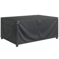 GARTENMÖBEL-ABDECKUNG 420D-Oxford-Gewebe Schwarz - Schwarz, Textil (120/74/180cm) - Outsunny