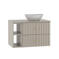 WASCHTISCH 80.6cm Izae Kaschmir - Beige, Holzwerkstoff (80.6/52.2/46.5cm) - Petits-meubles