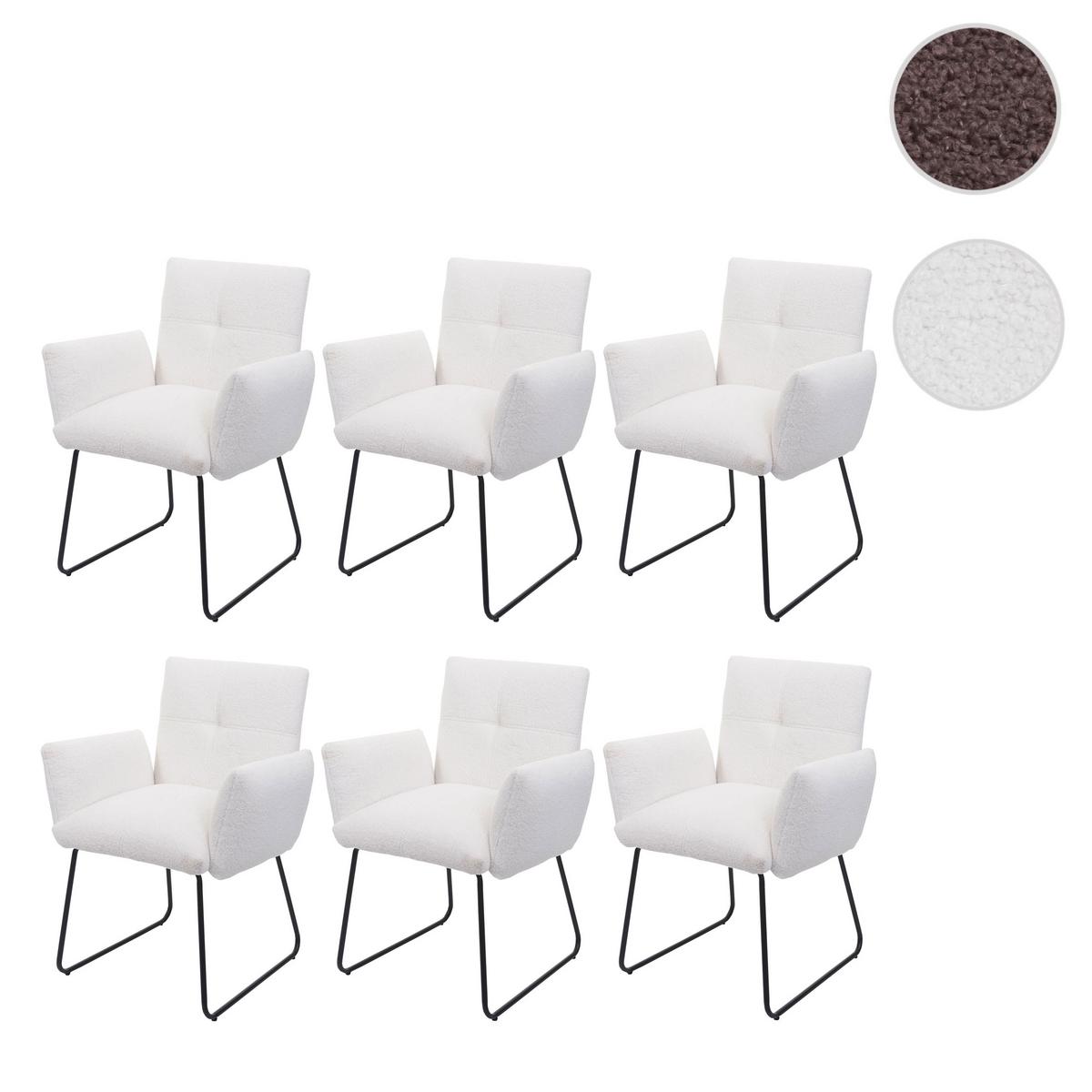 ESSZIMMERSTUHL Weiß 6er-Set - Weiß, Textil (79/87/52cm) - MCW