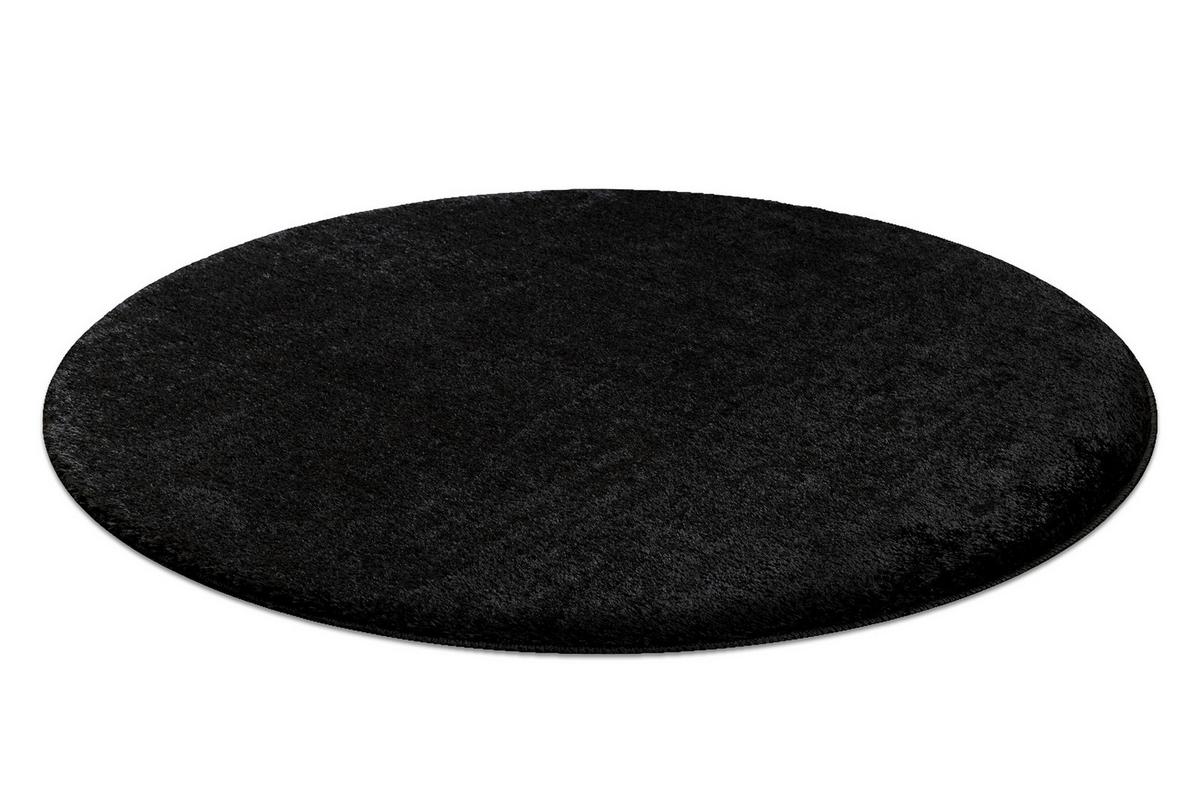 TEPPICH Dywaniki łazienkowe 100 cm - Schwarz, Textil (100/100cm) - rugsX