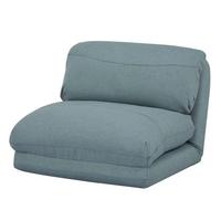 SCHLAFSESSEL Grau, Blau - Blau/Grau, Textil (75/60/75cm) - MCW