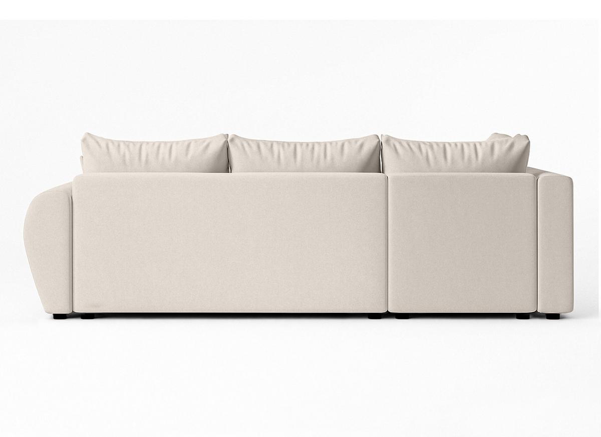 ECKSOFA L Form Malatya MAX Beige 246/145/80 cm stilvolle mit Schlaffunktion L - Beige/Schwarz, Kunststoff/Textil (175/235cm) - AX Living