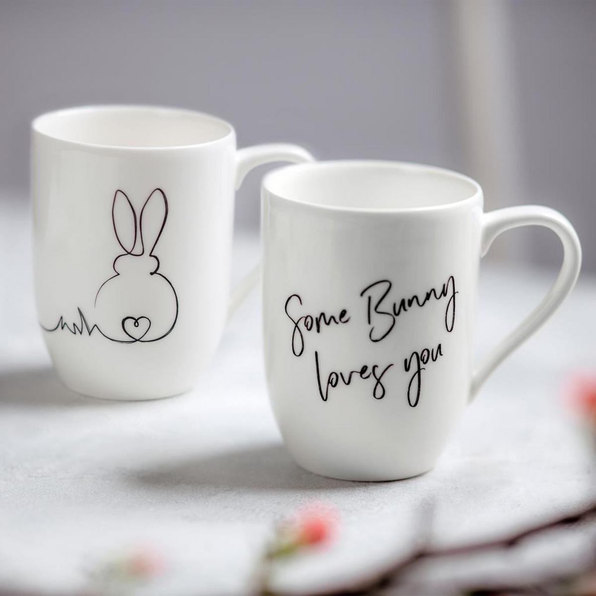 KAFFEEBECHER OSTERN Statement weiß 280 ml 2er Set - Weiß, Keramik (0.28L) - Villeroy & Boch