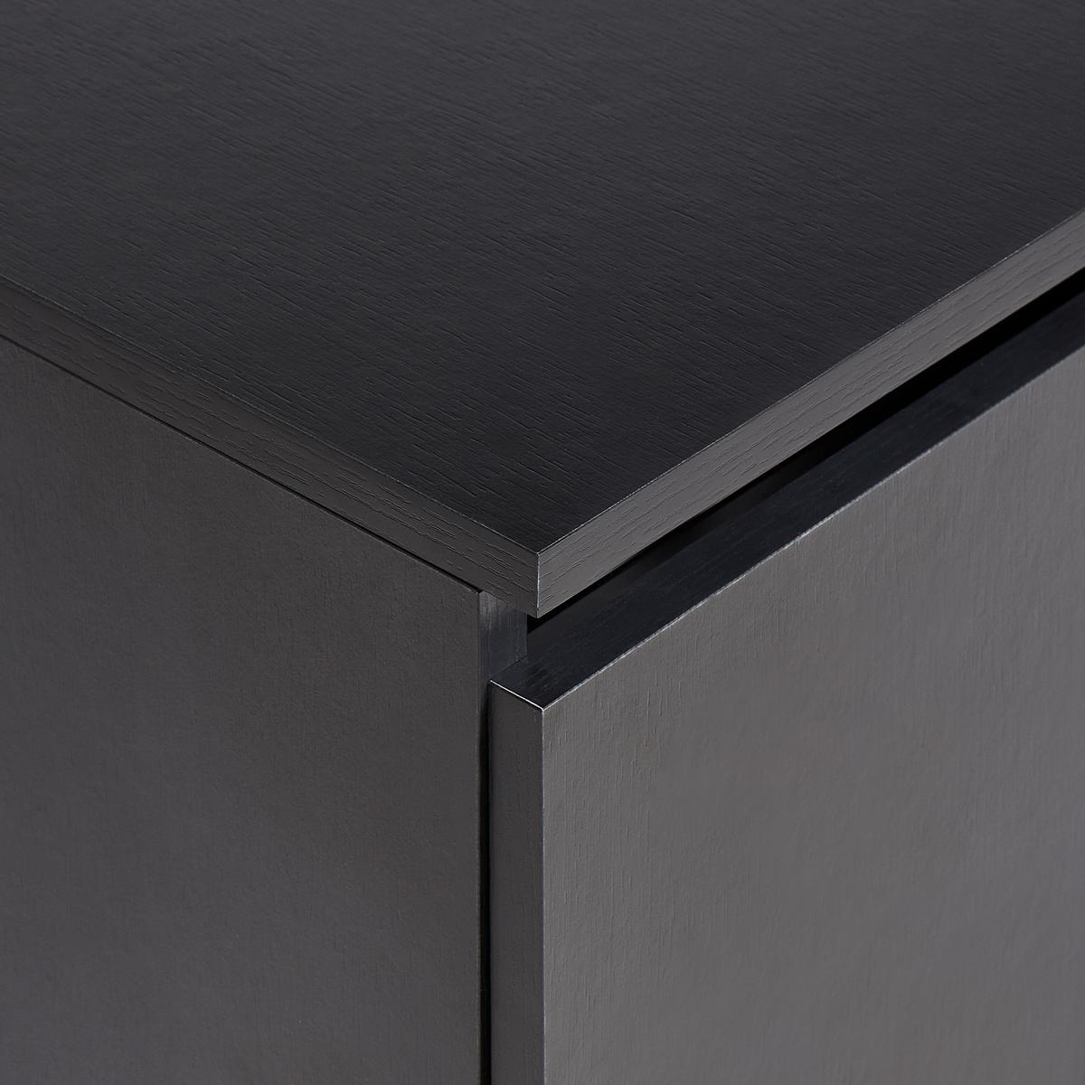 WASCHBECKENUNTERSCHRANK wandmontiertk 80 cm Schwarz Rupanco - Schwarz, Holzwerkstoff (80/27/40cm) - Beliani