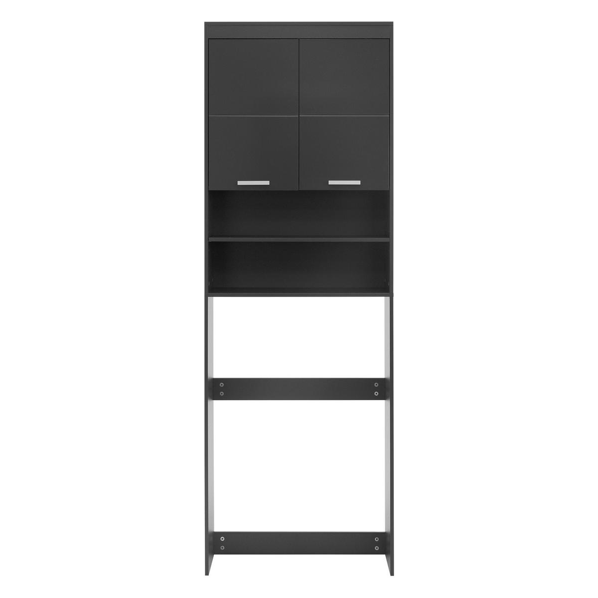 WASCHMASCHINENSCHRANK 187,5x63 cm Dunkelgrau - Grau, Holzwerkstoff (24/187.5/63cm) - ML-DESIGN