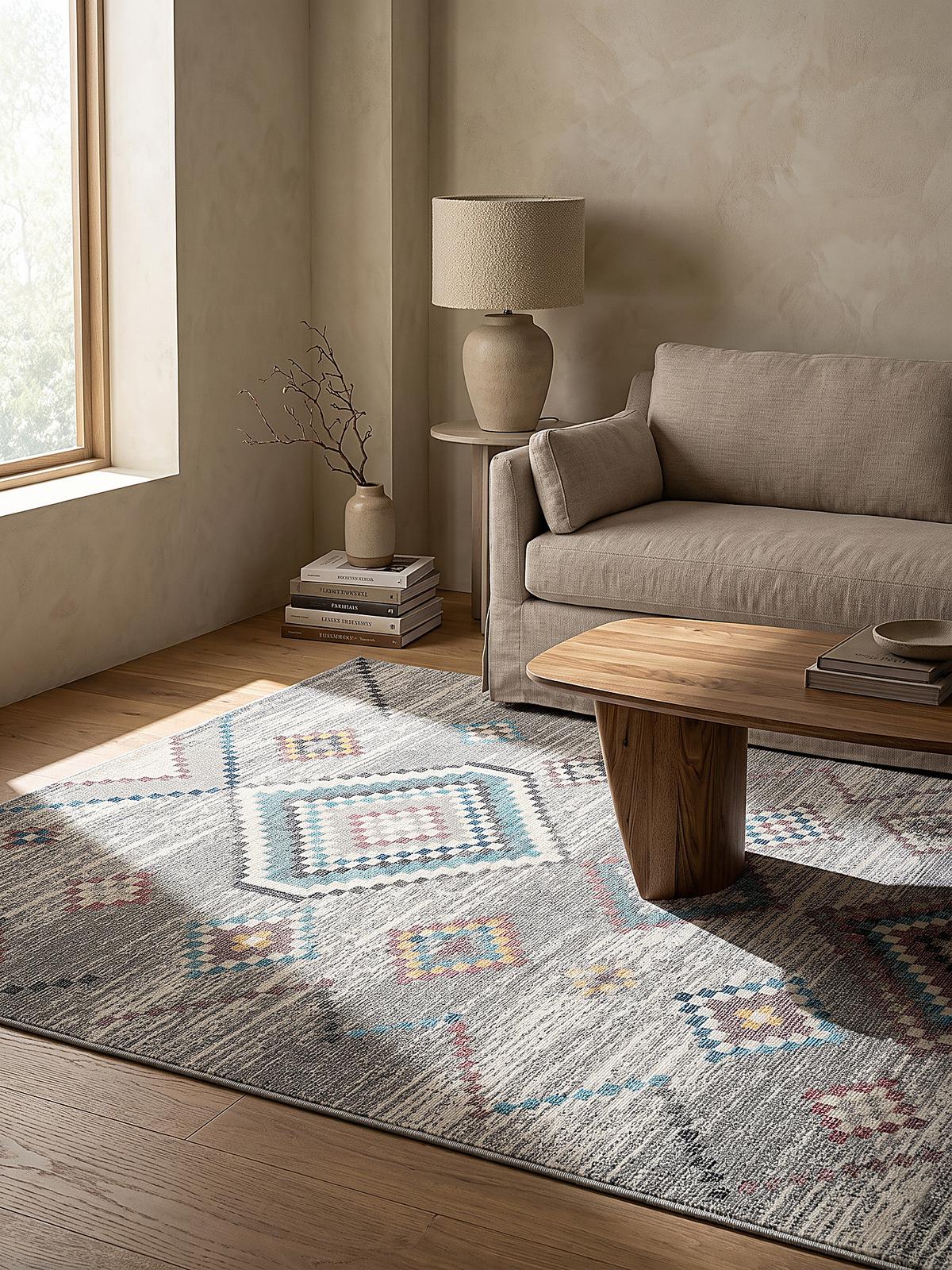 TEPPICH Outdoor Berber LIMMAT Polypropylen Creme 120 x 170 cm - Beige, Textil (120/170cm) - KADIMA DESIGN
