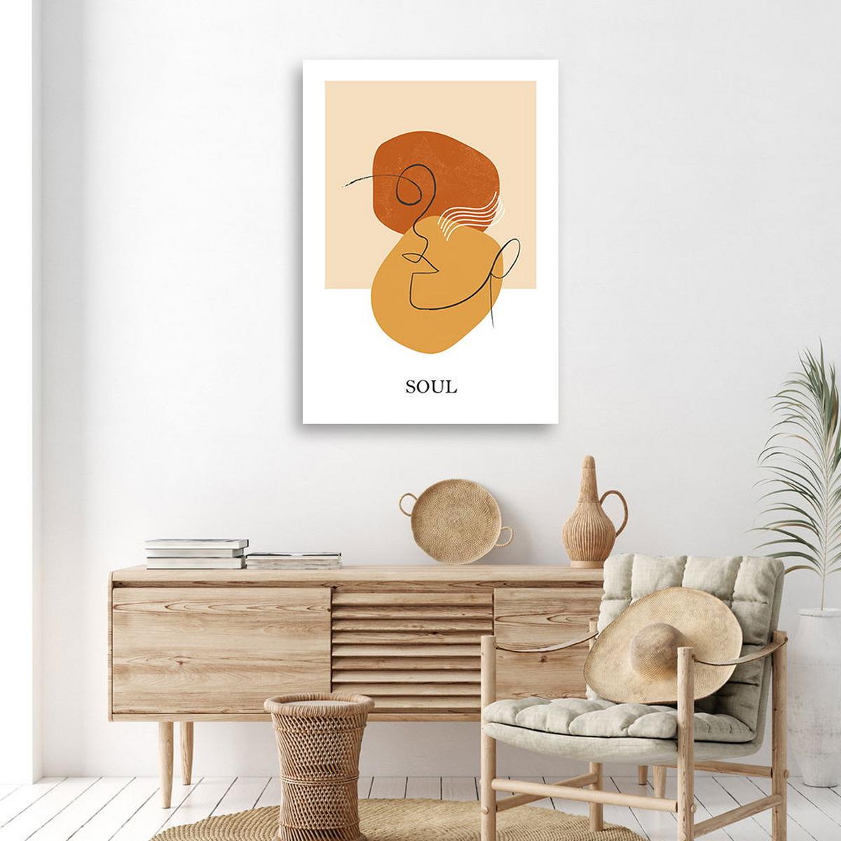 KUNSTDRUCK Beige 70/100 cm - Beige, Textil (70/100cm) - KUNSTLOFT