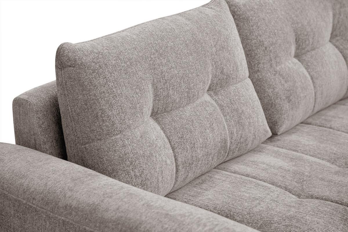 SOFA SALVINI 3-Sitzer, dunkelbeige - Beige, Holz/Textil (237/88/99cm) - Wozimo