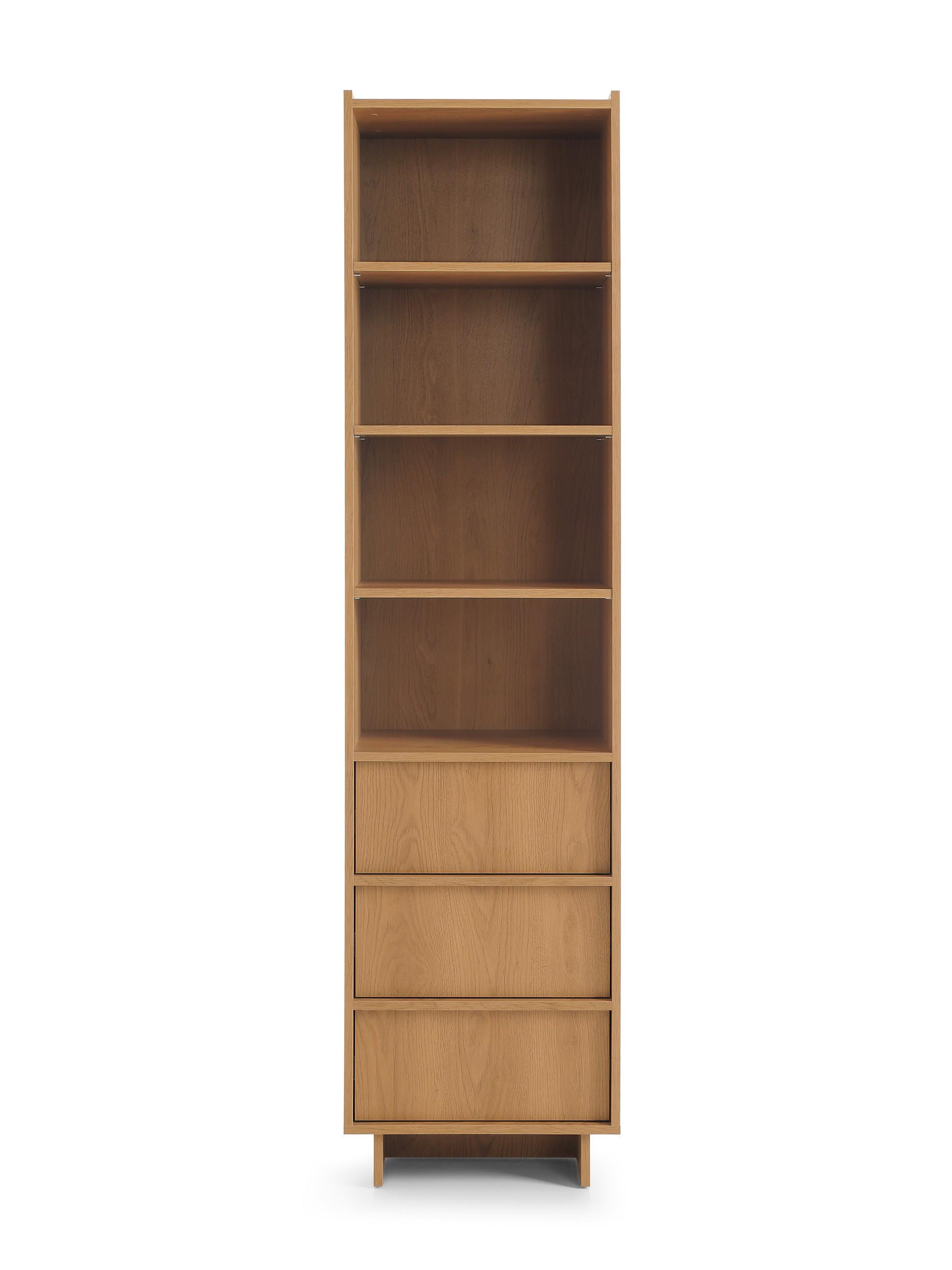BÜCHERREGAL ZENITH 50/201/39 cm Wohnzimmerregal Hochschrank Regal Braun - Braun, Holzwerkstoff (50/201/39cm) - MASSENO
