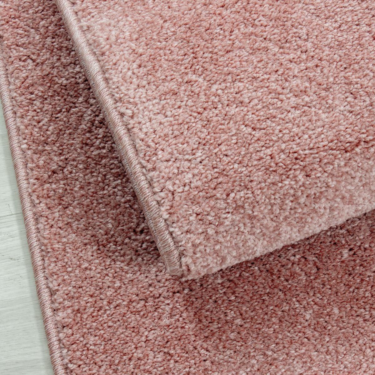 TEPPICH Kurzflor MAIN in Rosa, einfarbig, 200 x 290 cm - Rosa, Textil (200/290cm) - KADIMA DESIGN