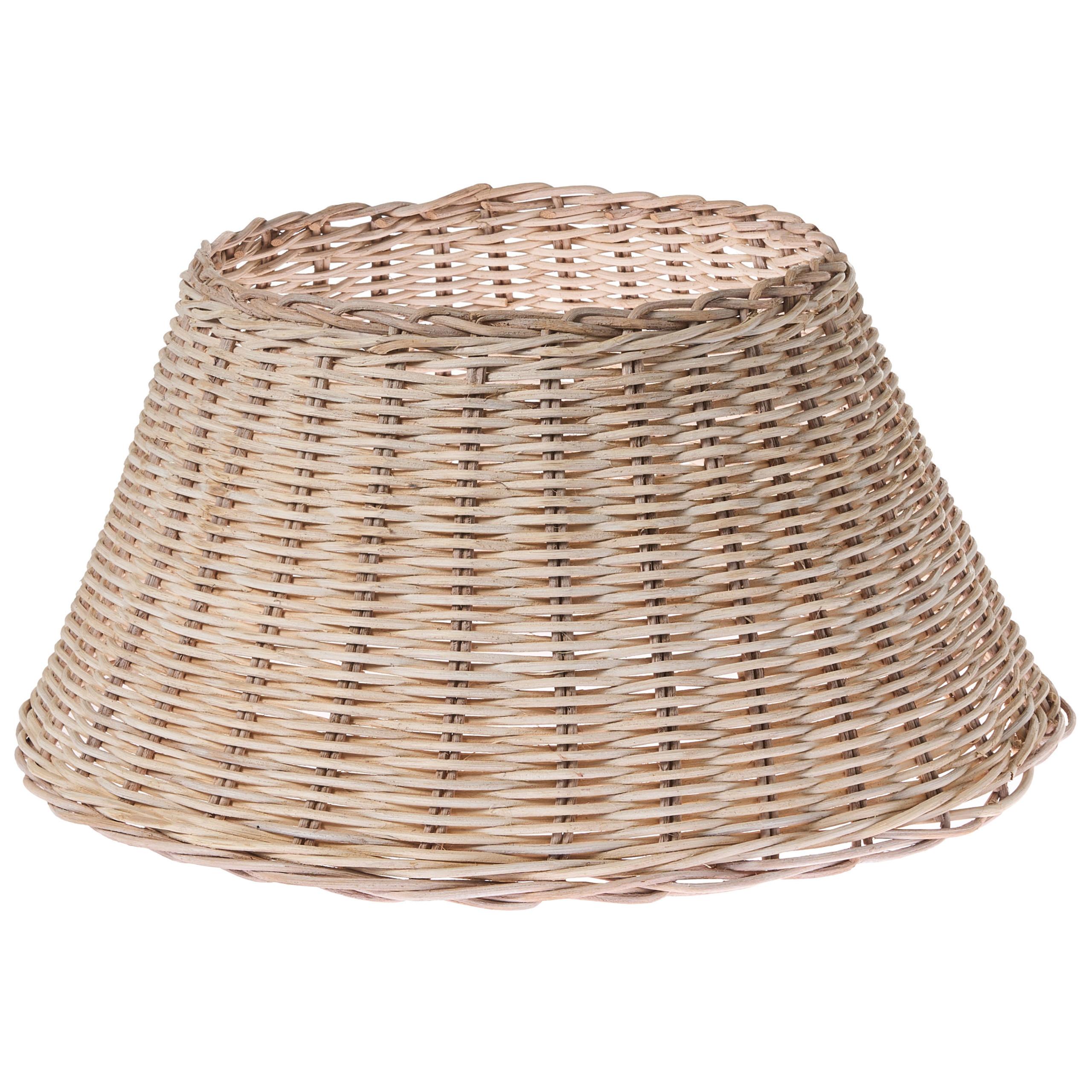 WEIHNACHTSBAUMKRAGEN 24 cm Braun Flocon - Braun, Naturmaterialien (24cm) - Beliani