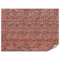 FOTOTAPETE für Wohnzimmer Alter Ziegelstein Roter Wand Rustikal 450x315 - Rot/Orange, Papier (450/315cm) - Muralo