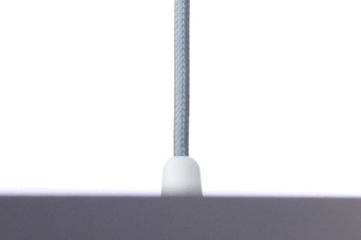 HÄNGELEUCHTE Grau 40/20 cm - Silberfarben/Grau, Kunststoff (40/0.4/20cm) - ONZENO