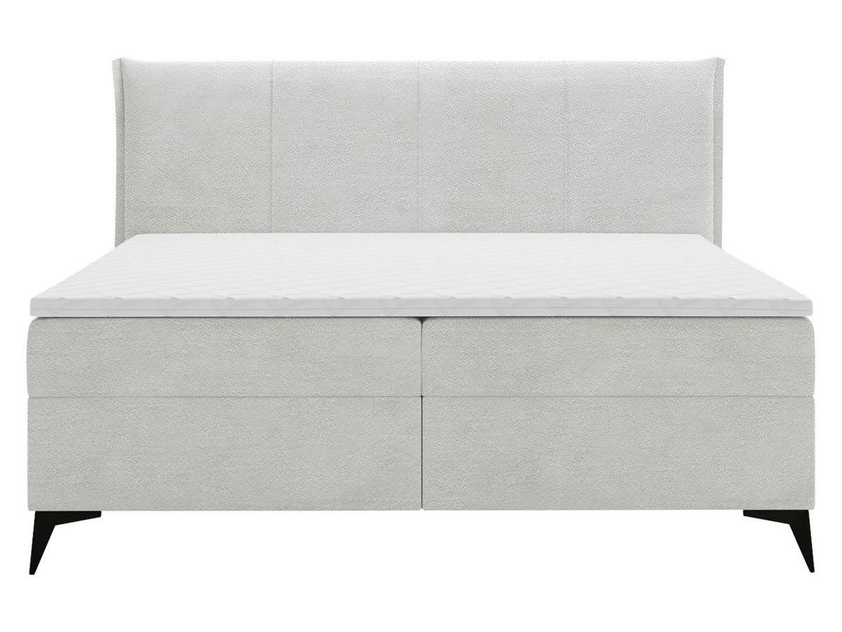 BOXBETT Eco Bis - H3 - Hellgrau/Schwarz, Holz/Holzwerkstoff (160/200cm) - MIRJAN24