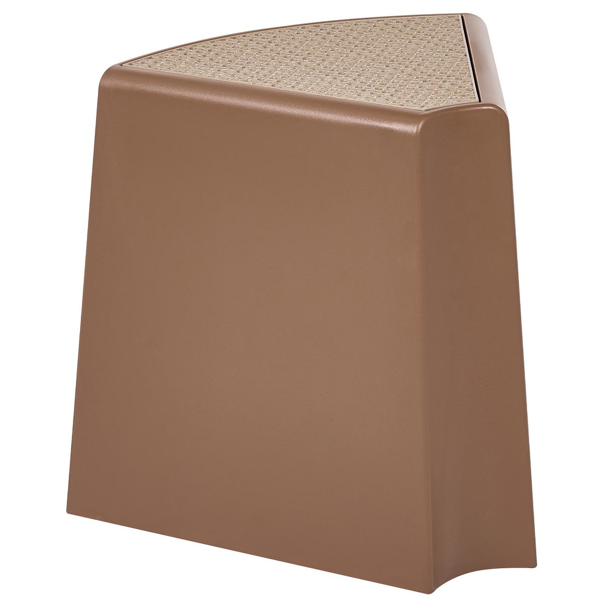 GARTENHOCKER 4er-Set Braun Evros - Braun, Kunststoff (43/45/35cm) - Beliani