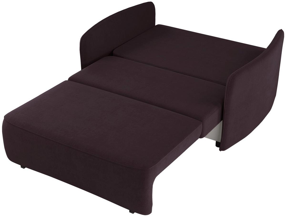 SCHLAFSOFA Paxi 145 cm - Pflaume/Schwarz, Textil/Metall (145/84/106cm) - Selsey