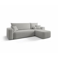 ECKSOFA Agepo Stoff Quelle - Hellgrau, Holzwerkstoff/Textil (250/150cm) - Fun Möbel
