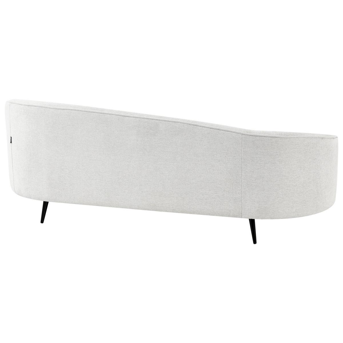 2-SITZER-SOFA Stoff Cremeweiß Savar - Creme/Schwarz, Textil (183/69/84cm) - Beliani