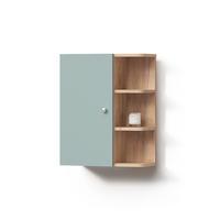BADSCHRANK Fucino Grün 47.2 x 59.2 cm - Grün, Holzwerkstoff (47.2/59.2/20.8cm) - Livinity®