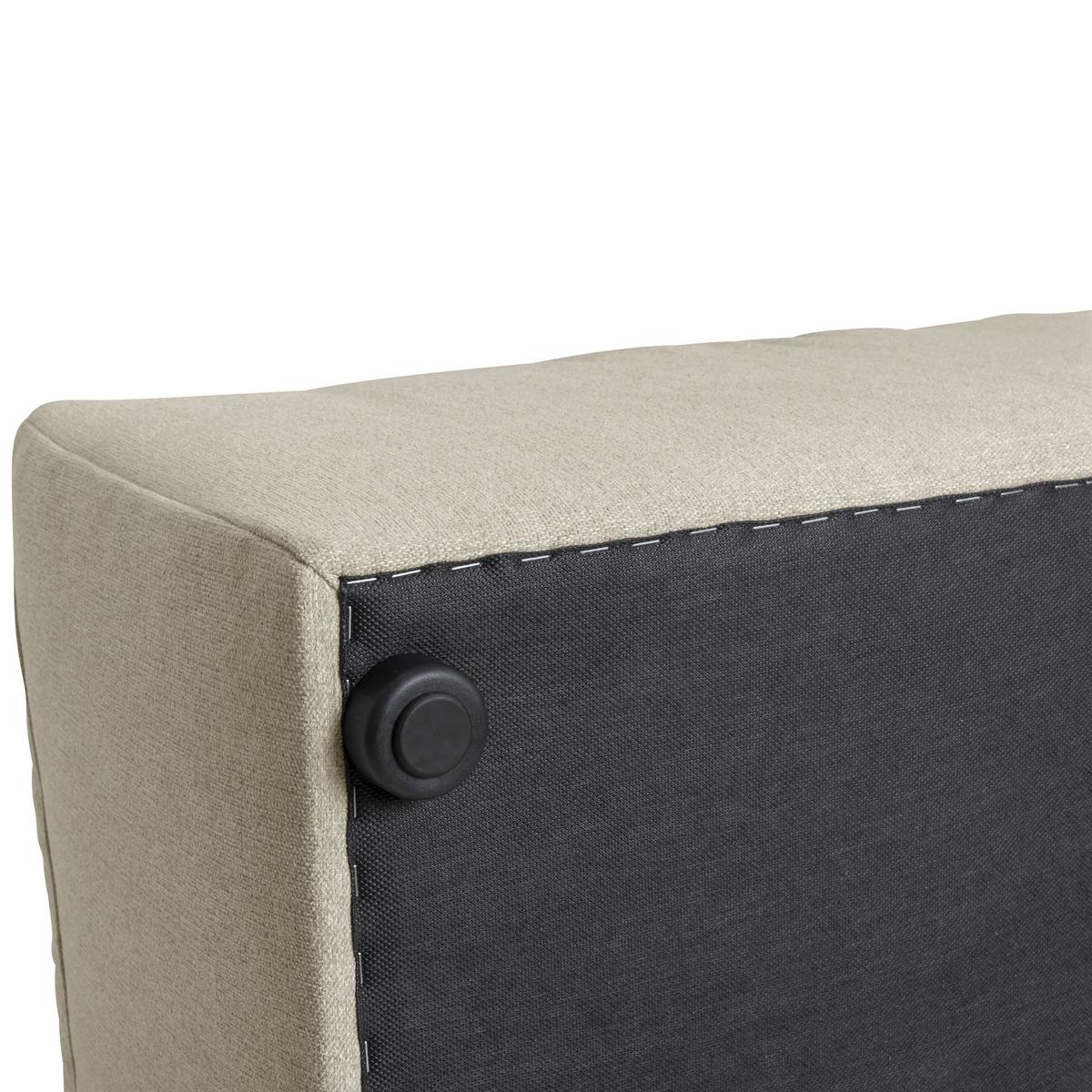 SOFA Element Armlehne links Kattrina Flachgewebe creme - Creme, Kunststoff (100/73/100cm) - 58aufmkessel