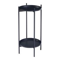 PFLANZENREGAL Tuusula - Schwarz, Metall (25/25/54cm) - [en.casa]