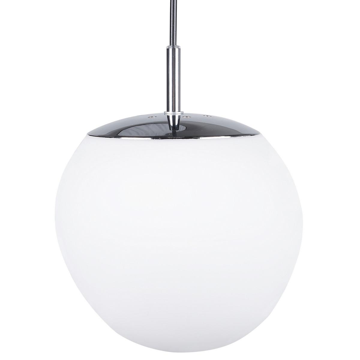 HÄNGELEUCHTE Liffel 24/24/130 cm - Weiß, Glas (24/24/130cm) - Beliani