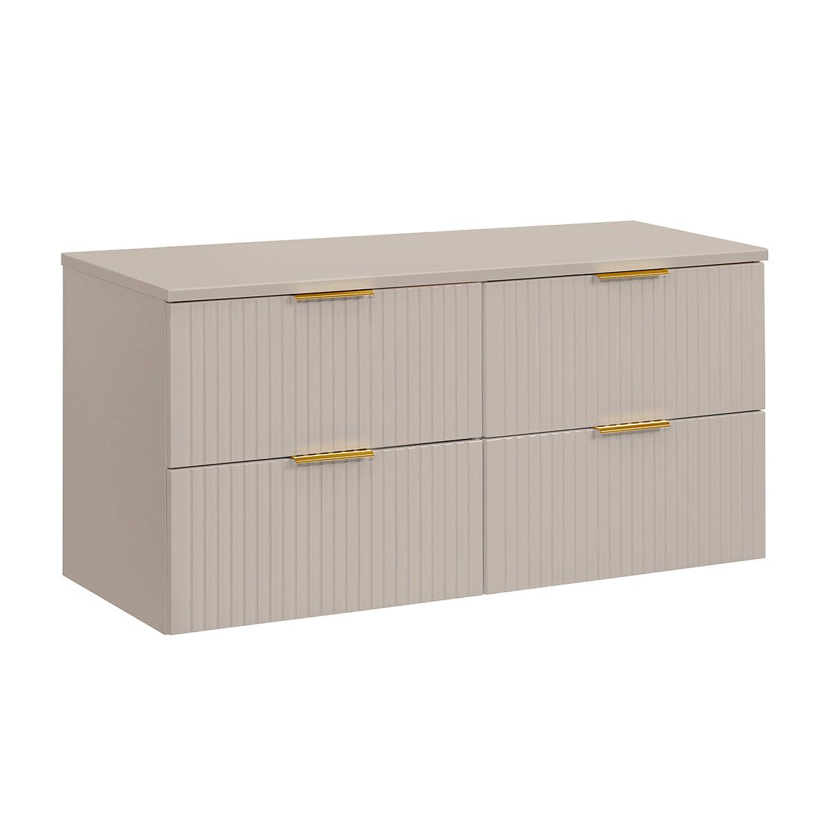 WASCHTISCHUNTERSCHRANK 120.8cm Adriel Kaschmir - Beige, Holzwerkstoff (120.8/59/46cm) - Petits-meubles