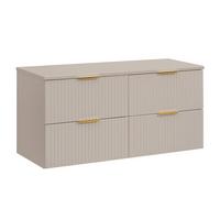 WASCHTISCHUNTERSCHRANK 120.8cm Adriel Kaschmir - Beige, Holzwerkstoff (120.8/59/46cm) - Petits-meubles