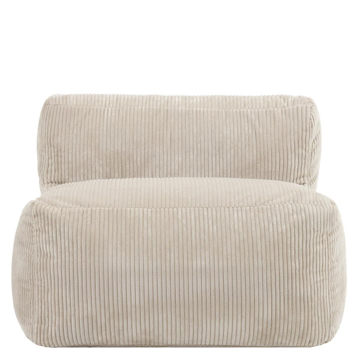 SITZSACK-SESSEL ZEN modular Cord - Beige, Textil (95/68/100cm) - icon