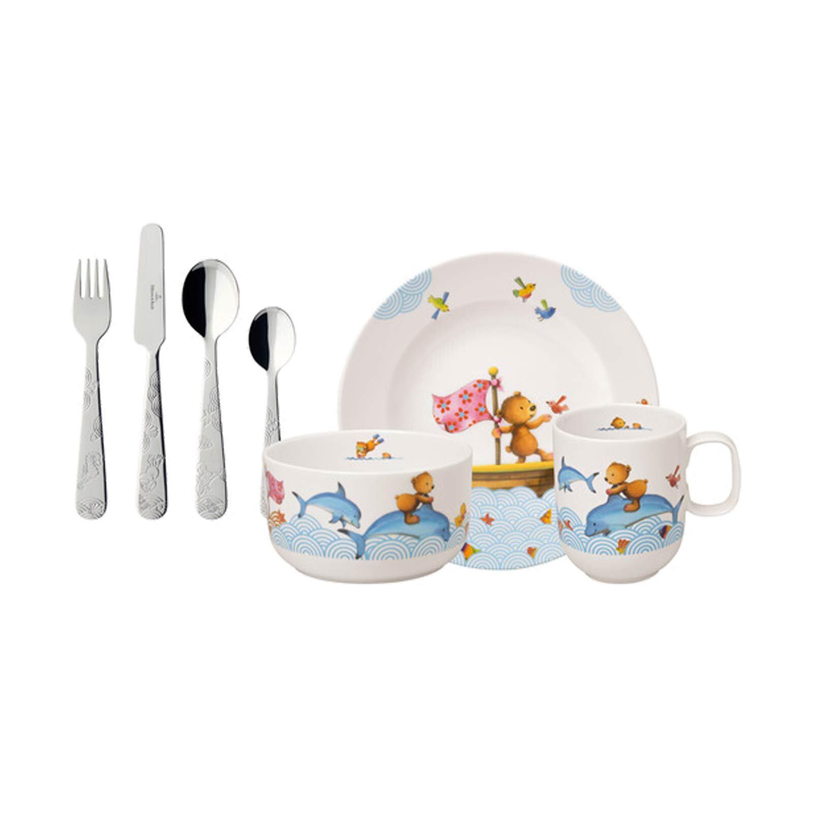 KINDERGESCHIRR Happy as a Bear bunt 7er Set - Multicolor, Keramik/Metall (2/2/2cm) - Villeroy & Boch