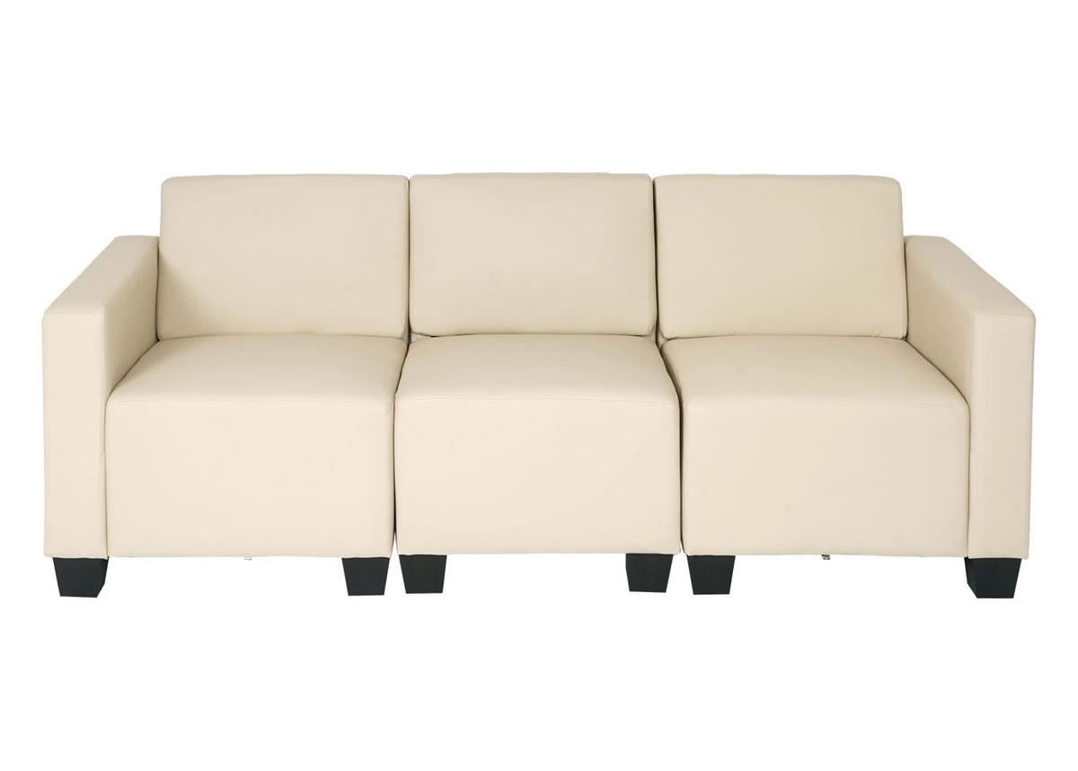 3-SITZER SOFA Beige - Beige/Creme, Textil (193/76/72cm) - MCW