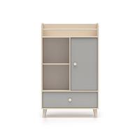 BÜCHERREGAL Alycia Beige - Grau - Holzeffekt - Grau, Holz (80/132/40cm) - Petits-meubles