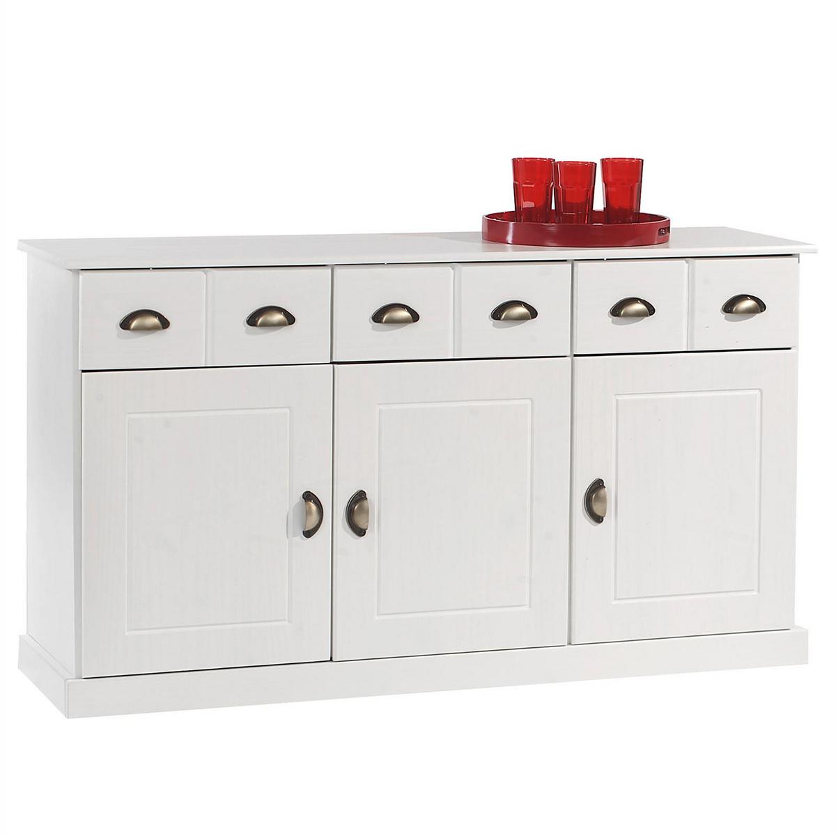 KOMMODE PARIS weiß - Weiß, Holz (133/78/39cm) - IDIMEX