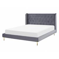 POLSTERBETT 140/200cm Grau Forbach - Grau, Textil (140/200cm) - Beliani
