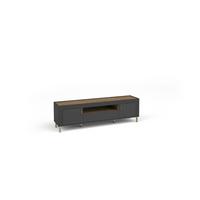 LOWBOARD ZELOS 177,2/51,6/40 cm, Schwarz - Schwarz, Holzwerkstoff (177.2/51.6/40cm) - MASSENO