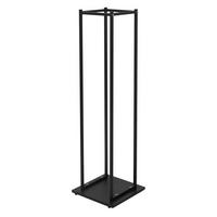 KAMINHOLZREGAL - Schwarz, Metall (33/115/33cm) - ML-DESIGN
