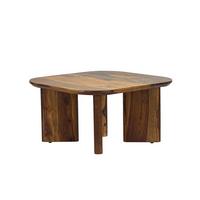 COUCHTISCH CAZORLA, Dunkles Massivholz, 60 x 60 x 32,5 cm - Braun, Holz (60/60/32.5cm) - KADIMA DESIGN