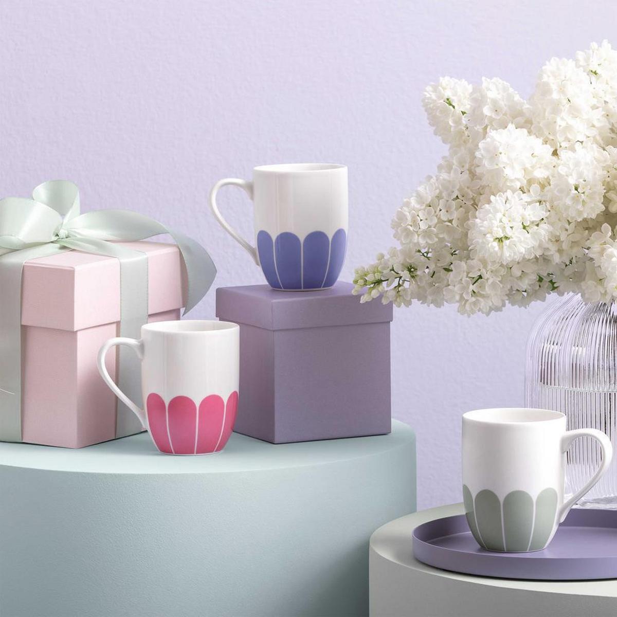 HENKELBECHER Fleur Couleur Cassis 290 ml - Pink, Keramik (0.29L) - Villeroy & Boch
