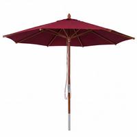 SONNENSCHIRM C57B Bordeaux - Bordeaux, Holz (300/300cm) - MCW