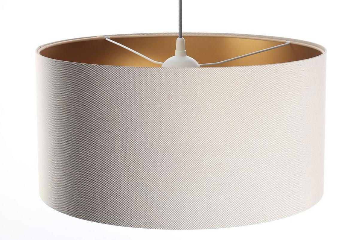 HÄNGELEUCHTE Gold 40/20 cm - Beige/Goldfarben, Kunststoff (40/0.4/20cm) - ONZENO