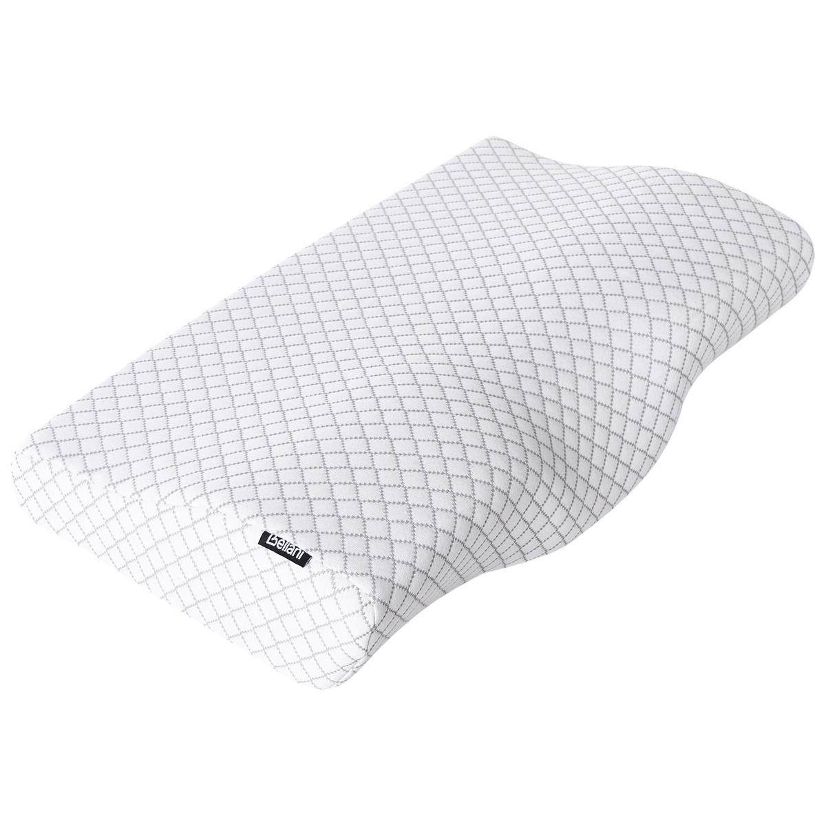 KOPFKISSEN Weiß 30/50 cm Elgon - Weiß, Textil (50/30cm) - Beliani
